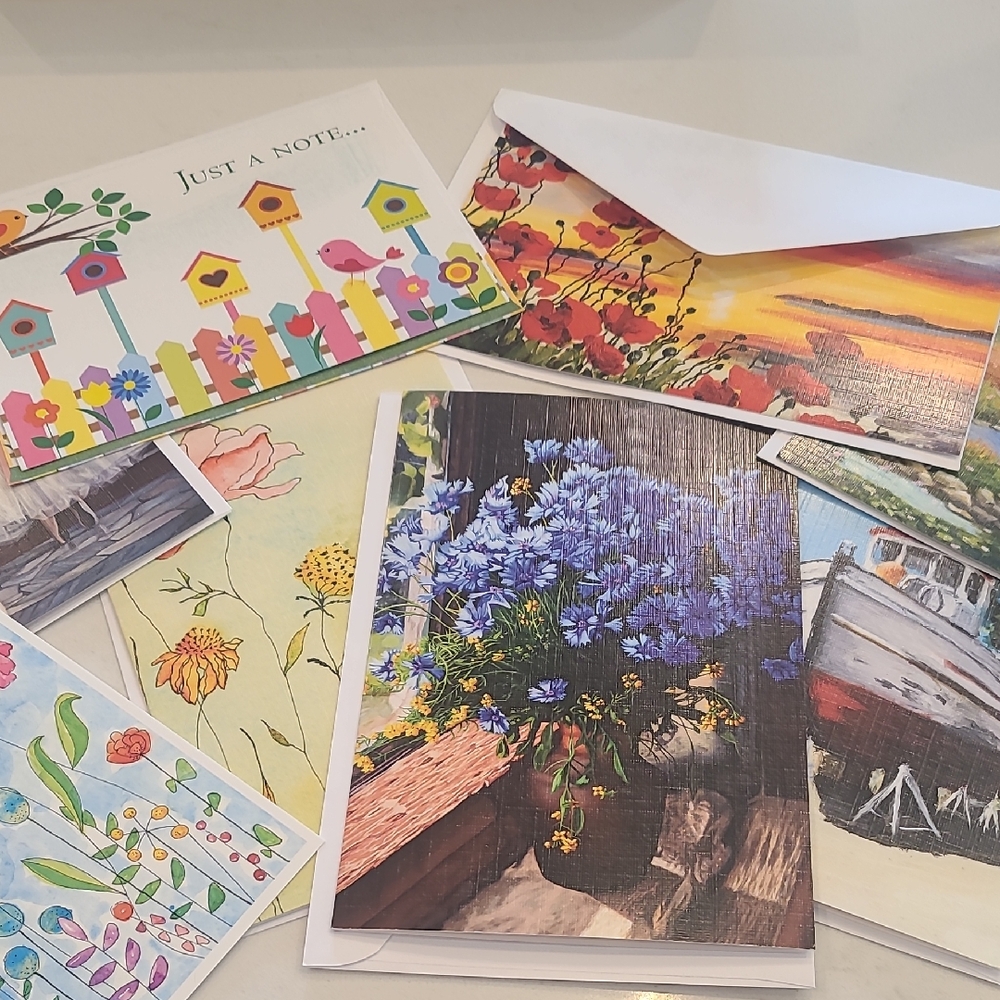 Colorful Blank Greeting Card Set